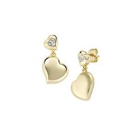 Boucles d'oreilles Amen Femme Cuori in Argent Zircone ORHBOLIGBZ